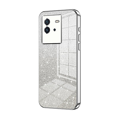 vivo iQOO Neo6 Luxurious Electroplated Gradient Glitter Powder Case - Enhanced Lens Protection