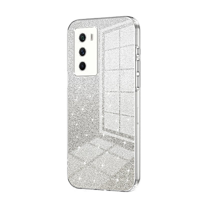 vivo iQOO Neo5 S Luxurious Electroplated Gradient Glitter Powder Case - Enhanced Lens Protection