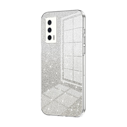 vivo iQOO Neo5 Luxurious Electroplated Gradient Glitter Powder Case - Enhanced Lens Protection