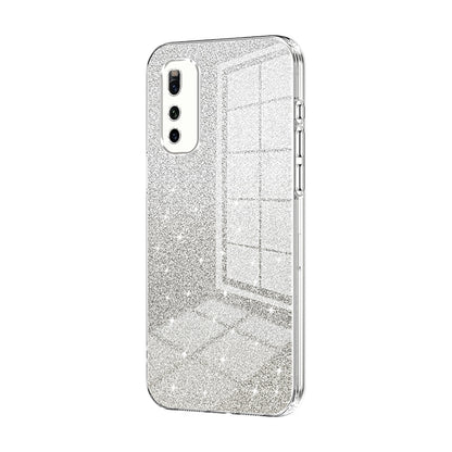 vivo Z1 Luxurious Electroplated Gradient Glitter Powder Case - Enhanced Lens Protection