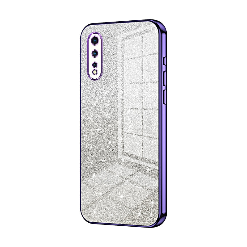 vivo iQOO Neo Luxurious Electroplated Gradient Glitter Powder Case - Enhanced Lens Protection