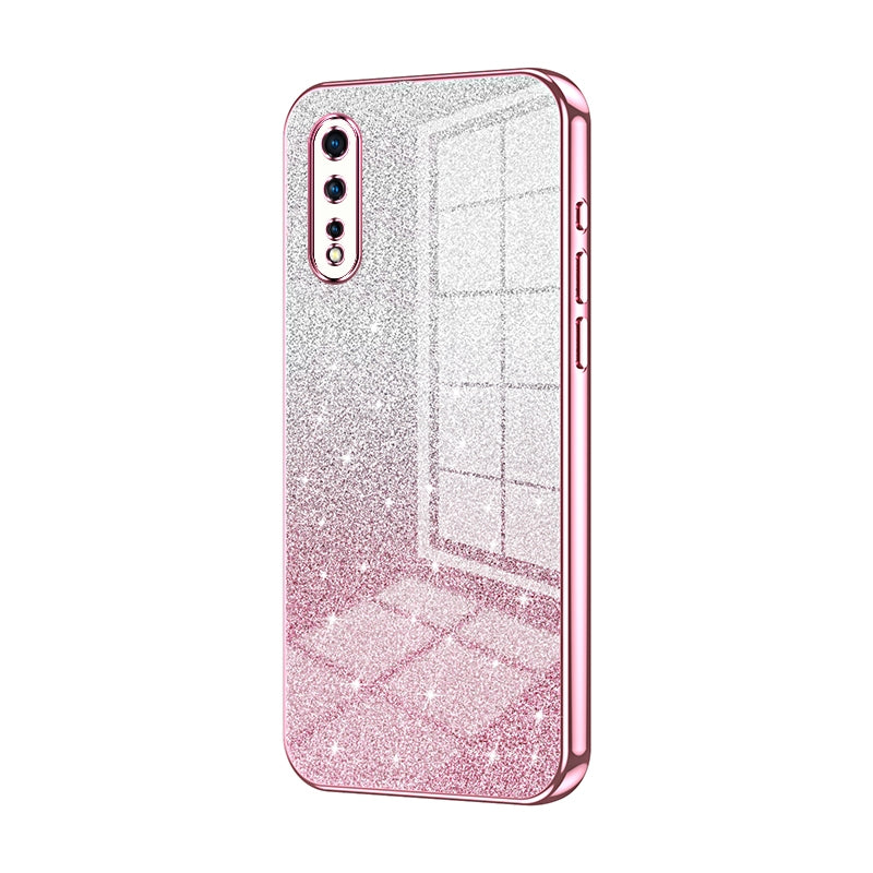 vivo iQOO Neo Luxurious Electroplated Gradient Glitter Powder Case - Enhanced Lens Protection