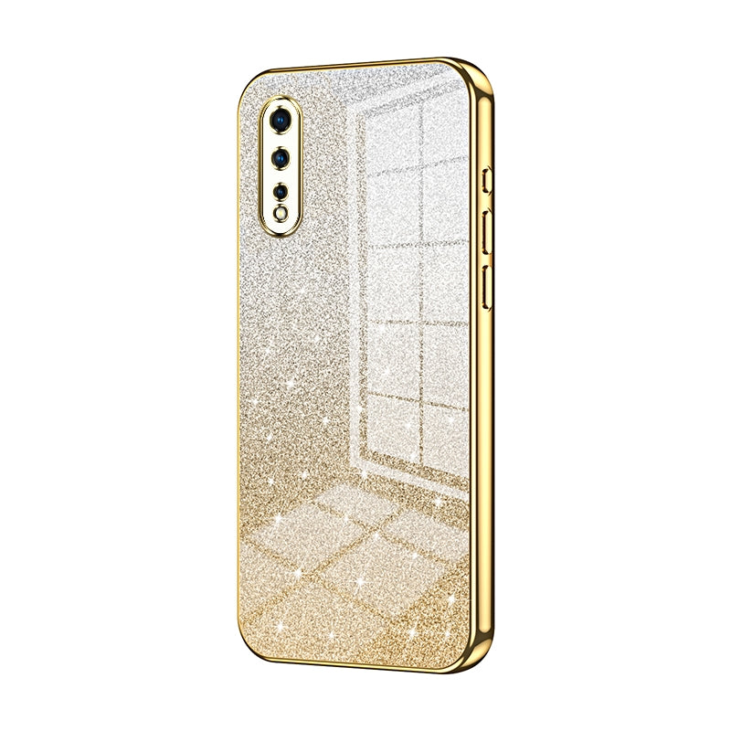 vivo iQOO Neo Luxurious Electroplated Gradient Glitter Powder Case - Enhanced Lens Protection