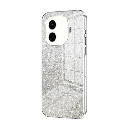 vivo iQOO Z9 Luxurious Electroplated Gradient Glitter Powder Case - Enhanced Lens Protection