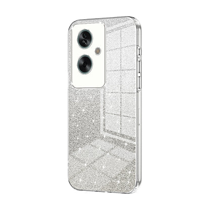 OPPO A2 Luxurious Electroplated Gradient Glitter Powder Case - Enhanced Lens Protection