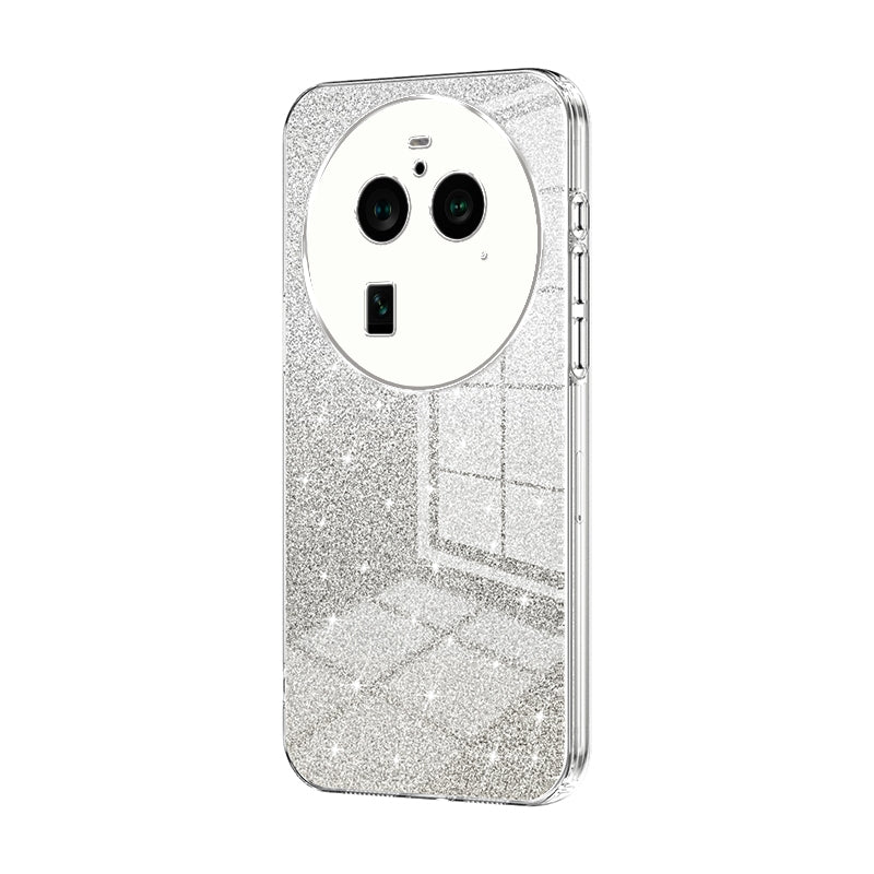 OPPO Find X6 Pro Luxurious Electroplated Gradient Glitter Powder Case - Enhanced Lens Protection
