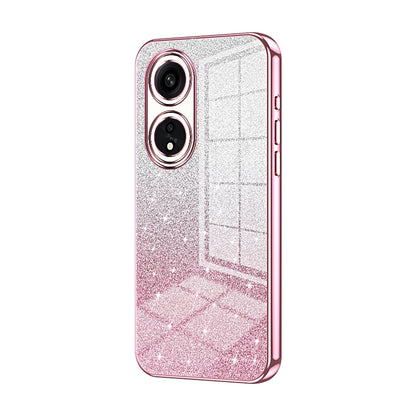 OPPO A1 Pro Luxurious Electroplated Gradient Glitter Powder Case - Enhanced Lens Protection