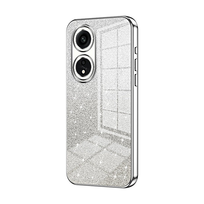 OPPO A1 Pro Luxurious Electroplated Gradient Glitter Powder Case - Enhanced Lens Protection