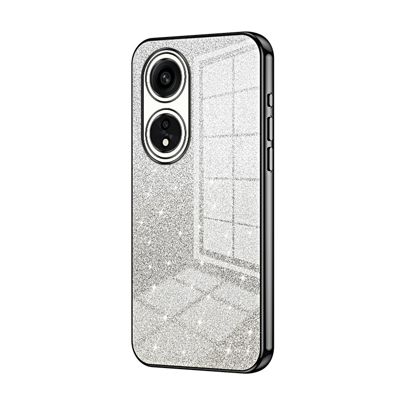OPPO A1 Pro Luxurious Electroplated Gradient Glitter Powder Case - Enhanced Lens Protection