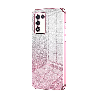 OPPO K9s Luxurious Electroplated Gradient Glitter Powder Case - Enhanced Lens Protection