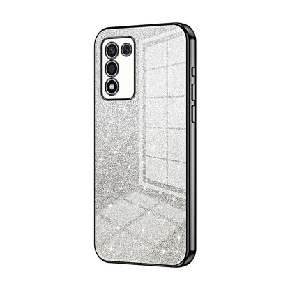OPPO K9s Luxurious Electroplated Gradient Glitter Powder Case - Enhanced Lens Protection