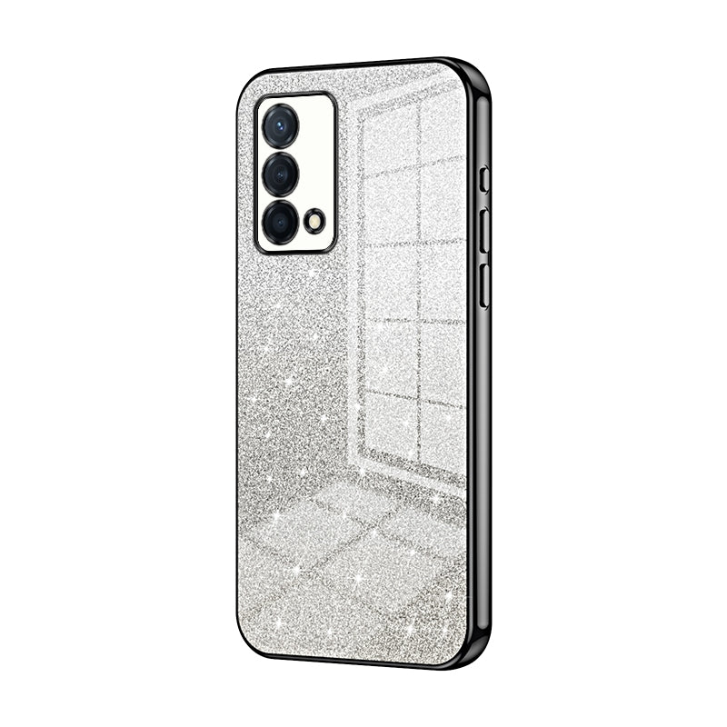 OPPO K9 Luxurious Electroplated Gradient Glitter Powder Case - Enhanced Lens Protection