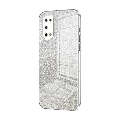 OPPO K7x Luxurious Electroplated Gradient Glitter Powder Case - Enhanced Lens Protection