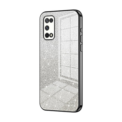 OPPO K7x Luxurious Electroplated Gradient Glitter Powder Case - Enhanced Lens Protection
