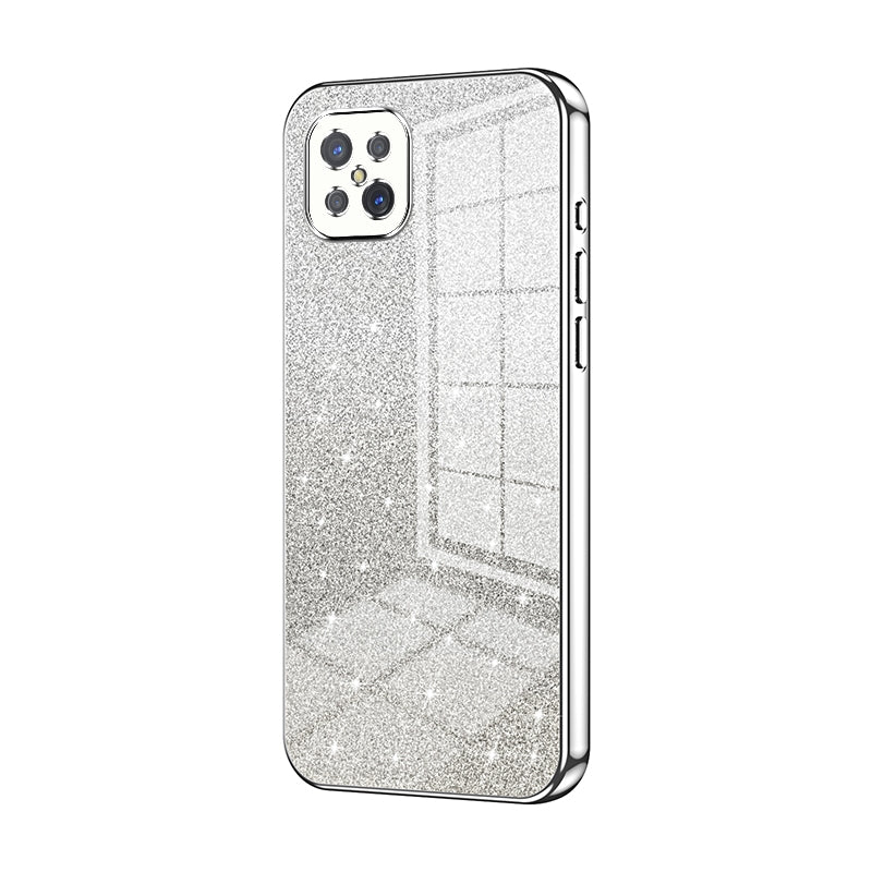 OPPO Reno4 Z 5G Luxurious Electroplated Gradient Glitter Powder Case - Enhanced Lens Protection