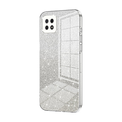 OPPO A72 5G Luxurious Electroplated Gradient Glitter Powder Case - Enhanced Lens Protection