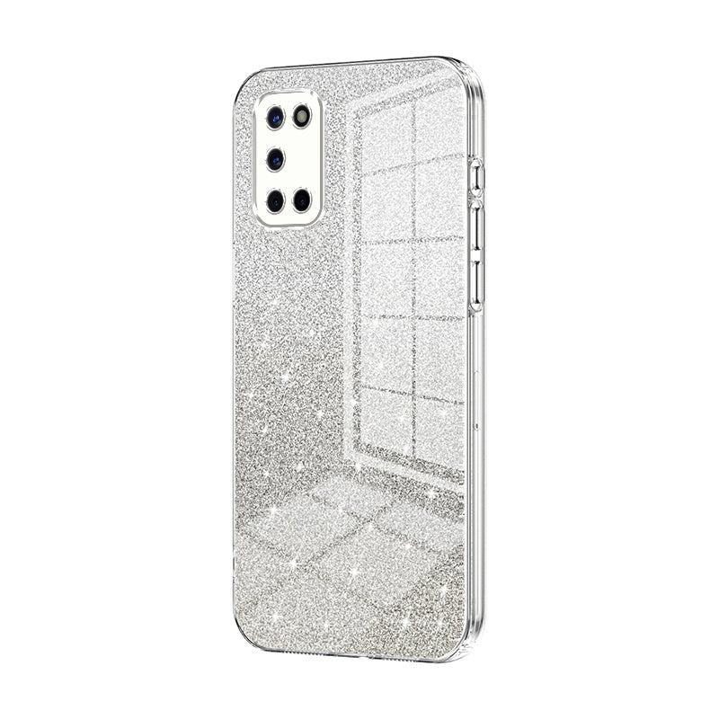 OPPO A92 Luxurious Electroplated Gradient Glitter Powder Case - Enhanced Lens Protection