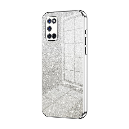 OPPO A92 Luxurious Electroplated Gradient Glitter Powder Case - Enhanced Lens Protection
