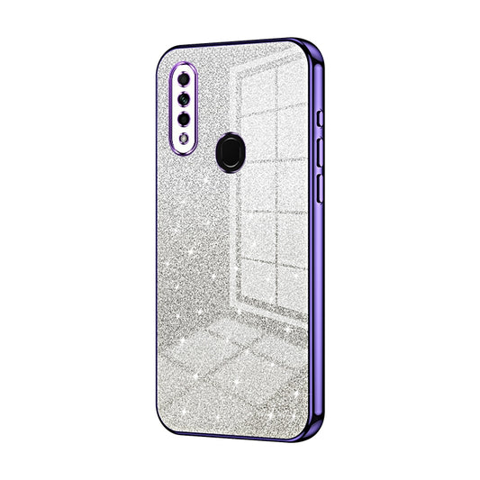 OPPO A8 Luxurious Electroplated Gradient Glitter Powder Case - Enhanced Lens Protection
