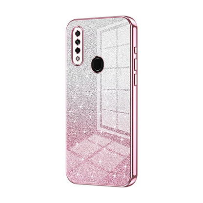 OPPO A31 2020 Luxurious Electroplated Gradient Glitter Powder Case - Enhanced Lens Protection