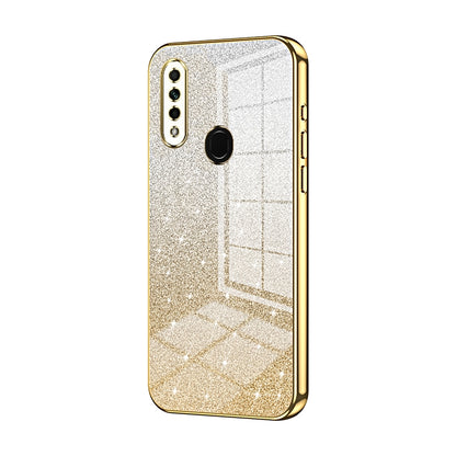 OPPO A31 2020 Luxurious Electroplated Gradient Glitter Powder Case - Enhanced Lens Protection