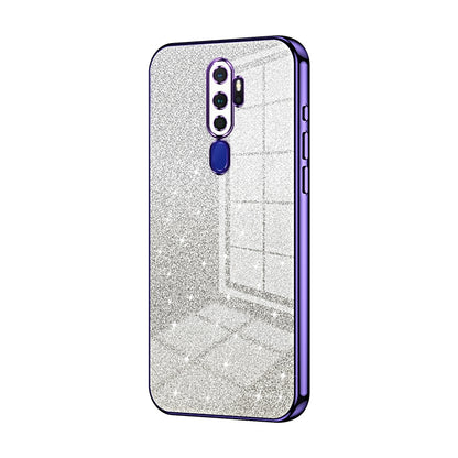 OPPO A9 2020 Luxurious Electroplated Gradient Glitter Powder Case - Enhanced Lens Protection