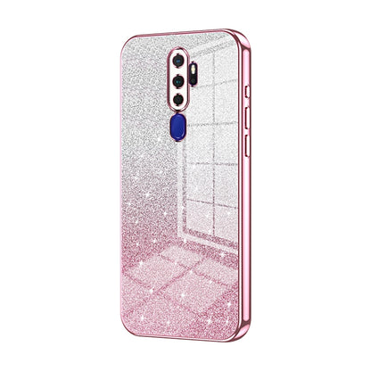 OPPO A11x Luxurious Electroplated Gradient Glitter Powder Case - Enhanced Lens Protection