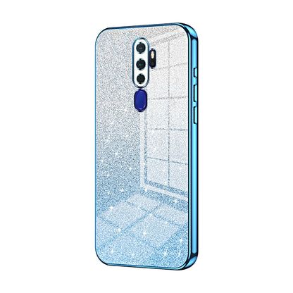 OPPO A9 2020 Luxurious Electroplated Gradient Glitter Powder Case - Enhanced Lens Protection