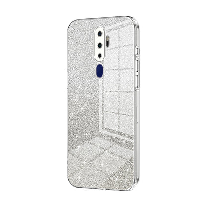 OPPO A11x Luxurious Electroplated Gradient Glitter Powder Case - Enhanced Lens Protection