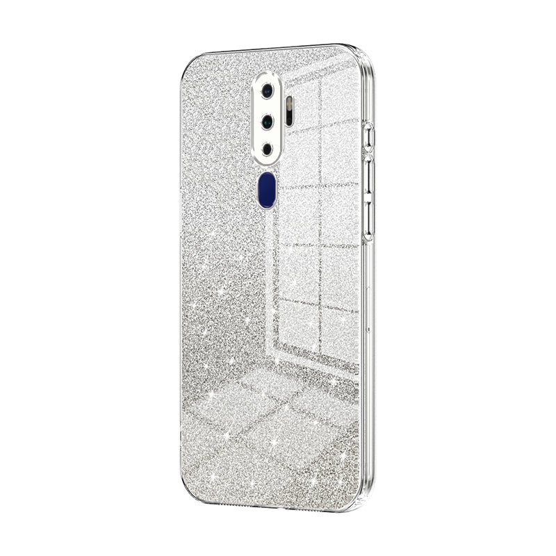 OPPO A9 2020 Luxurious Electroplated Gradient Glitter Powder Case - Enhanced Lens Protection