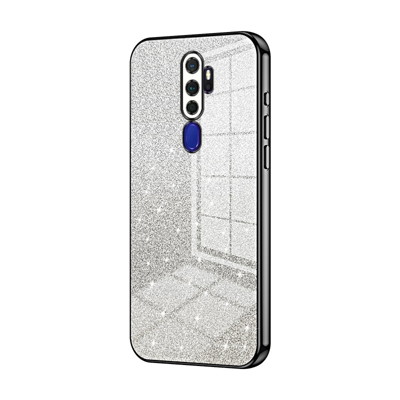 OPPO A9 2020 Luxurious Electroplated Gradient Glitter Powder Case - Enhanced Lens Protection