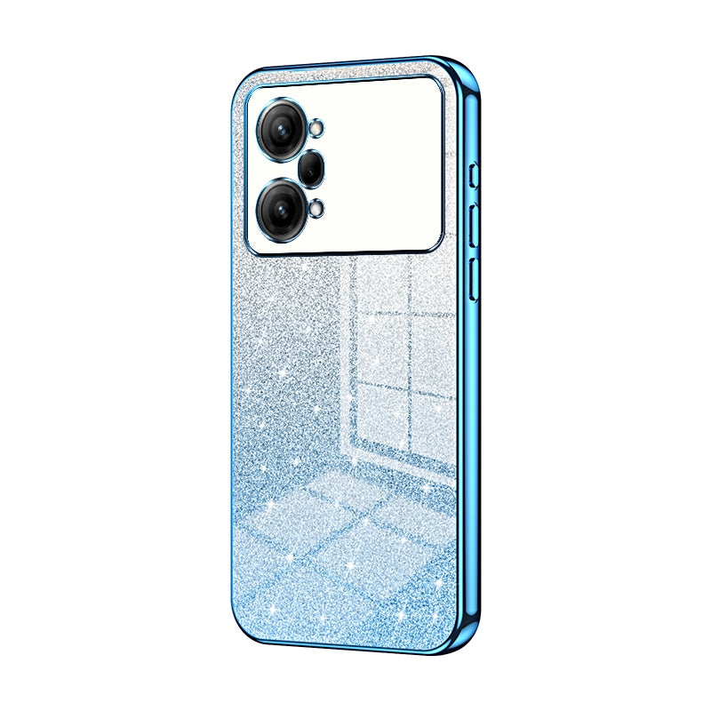 OPPO K10 Pro Luxurious Electroplated Gradient Glitter Powder Case - Enhanced Lens Protection