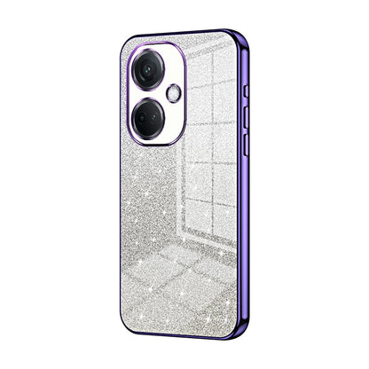 OPPO K11 Luxurious Electroplated Gradient Glitter Powder Case - Enhanced Lens Protection