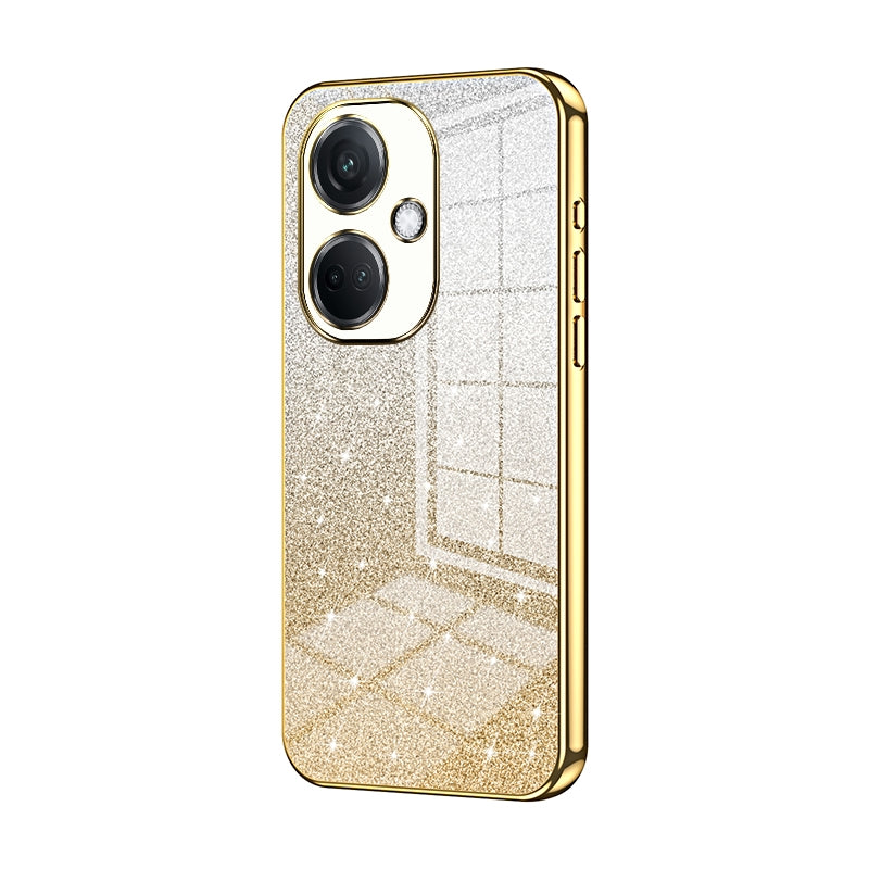 OPPO K11 Luxurious Electroplated Gradient Glitter Powder Case - Enhanced Lens Protection