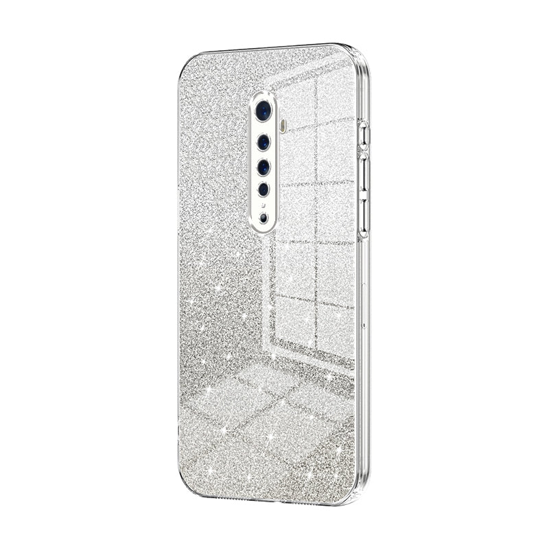 OPPO Reno2 Luxurious Electroplated Gradient Glitter Powder Case - Enhanced Lens Protection