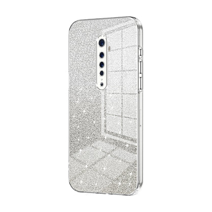 OPPO Reno2 Luxurious Electroplated Gradient Glitter Powder Case - Enhanced Lens Protection
