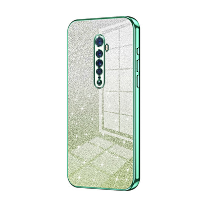 OPPO Reno2 Luxurious Electroplated Gradient Glitter Powder Case - Enhanced Lens Protection