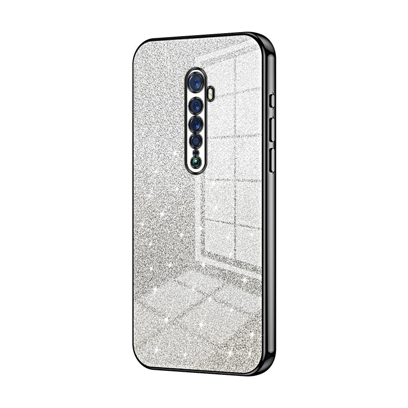 OPPO Reno2 Luxurious Electroplated Gradient Glitter Powder Case - Enhanced Lens Protection