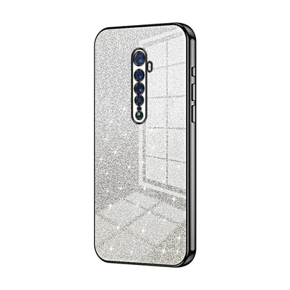 OPPO Reno2 Luxurious Electroplated Gradient Glitter Powder Case - Enhanced Lens Protection