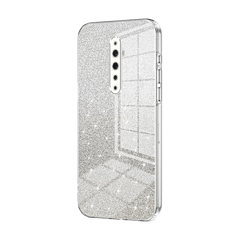 OPPO Reno2 Z Luxurious Electroplated Gradient Glitter Powder Case - Enhanced Lens Protection