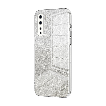 OPPO A91 Luxurious Electroplated Gradient Glitter Powder Case - Enhanced Lens Protection