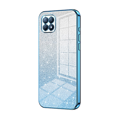 OPPO Reno4 SE Luxurious Electroplated Gradient Glitter Powder Case - Enhanced Lens Protection