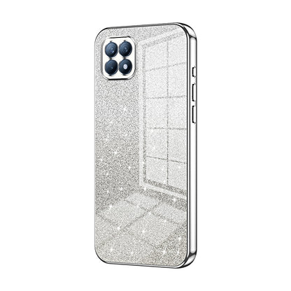OPPO Reno4 SE Luxurious Electroplated Gradient Glitter Powder Case - Enhanced Lens Protection