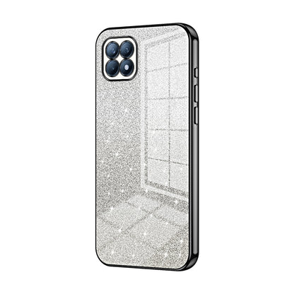 OPPO Reno4 SE Luxurious Electroplated Gradient Glitter Powder Case - Enhanced Lens Protection