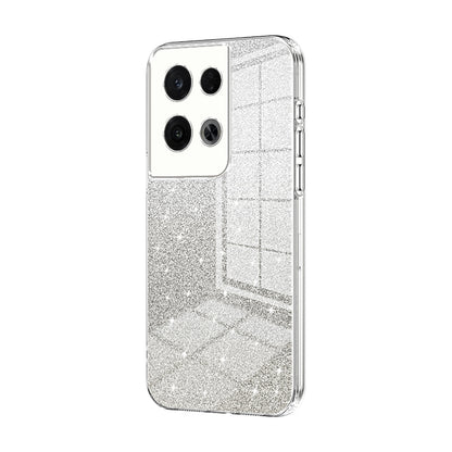 OPPO Reno8 Pro Luxurious Electroplated Gradient Glitter Powder Case - Enhanced Lens Protection