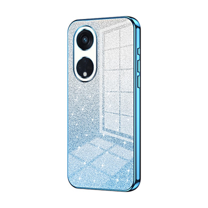 OPPO Reno8 T 5G Luxurious Electroplated Gradient Glitter Powder Case - Enhanced Lens Protection