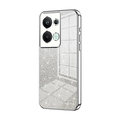 OPPO Reno9 Pro+ Luxurious Electroplated Gradient Glitter Powder Case - Enhanced Lens Protection