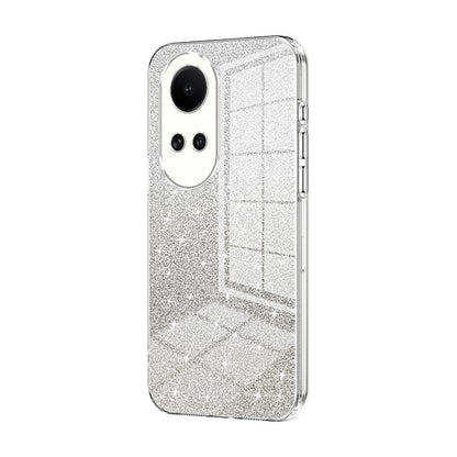 Reno10 Pro 5G Global Luxurious Electroplated Gradient Glitter Powder Case - Enhanced Lens Protection