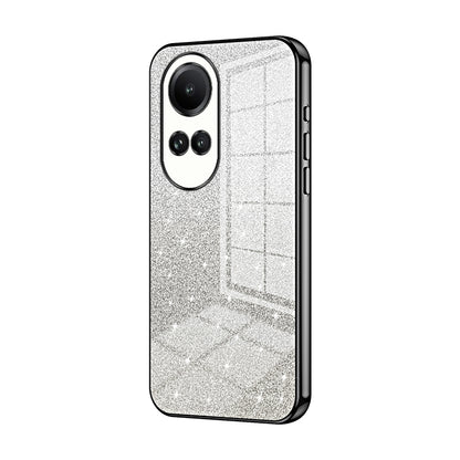 Reno10 Pro 5G Global Luxurious Electroplated Gradient Glitter Powder Case - Enhanced Lens Protection