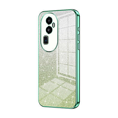 OPPO Reno10 Pro+ Luxurious Electroplated Gradient Glitter Powder Case - Enhanced Lens Protection